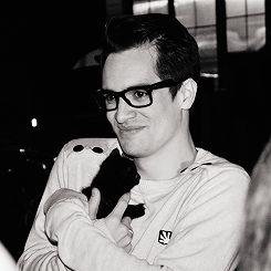that dude in the band Panic! at the Disco. (half vampire/half angel)