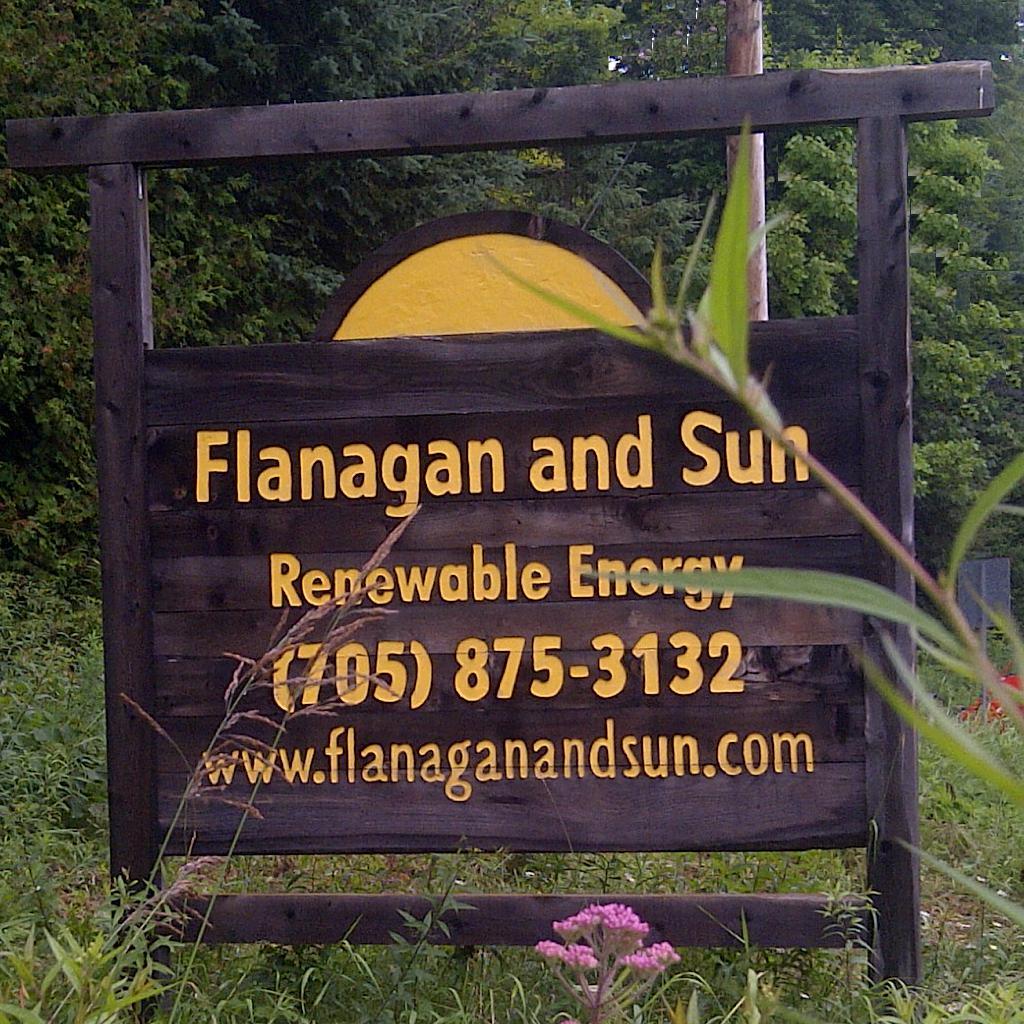 flanaganandsun's profile picture. I am the owner of Flanagan and Sun, a renewable energy company in the Kawarthas.