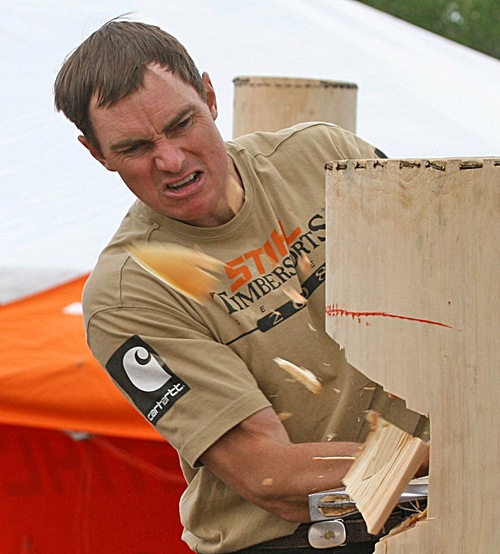 World's premier lumberjack sports competition celebrating 25 years of saw screaming chip flying action