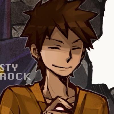 I'm Pewter's Gym Leader. My rock-hard willpower is evident even in my Pokémon. My Pokémon are all rock hard, and have true-grit determination. (game verse)