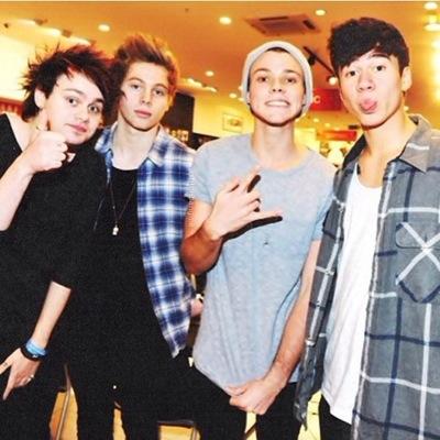 Keep CalumAshtonLukeMichael and fangirl like crazy....