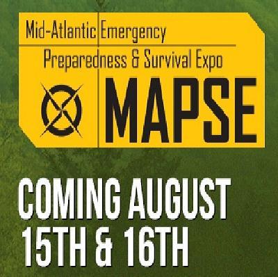 3rd Annual Mid-Atlantic Emergency Preparedness & Survival Expo August 15 & 16th 2015 Myersville Municipal Center, 301 Main St Myersville MD 21773--
