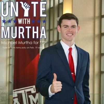 Howdy!
My name is Michael Murtha and I am running to be your next Student Body President at Texas A&M University! Visit http://t.co/Nkr1KVXy6s for more info!