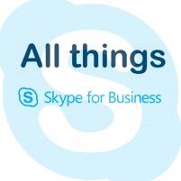 This feed is in no way related to Microsoft. It expresses my findings and experience related to their Unified Commucations platform called Skype for Business.