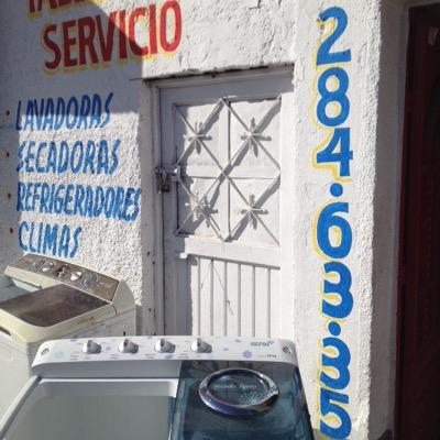 Servicio de reparacion refrigeradores climas lavadoras secadoras RENTA lavadoras VENTA refacciones y consumibles de electrodomesticos TEL 2846335