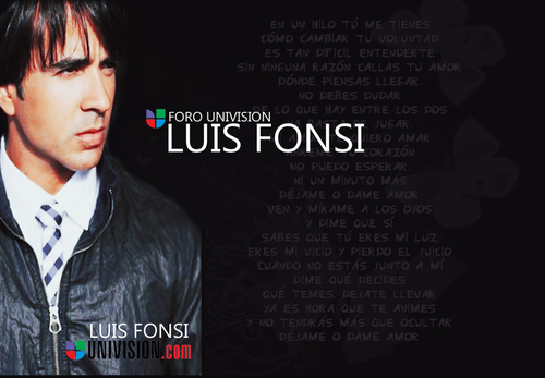 Hola, este es el twitter del Foro Univision de Luis Fonsi :3