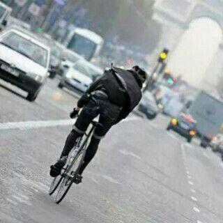 Stay Sharp . Cyclist with two pedals