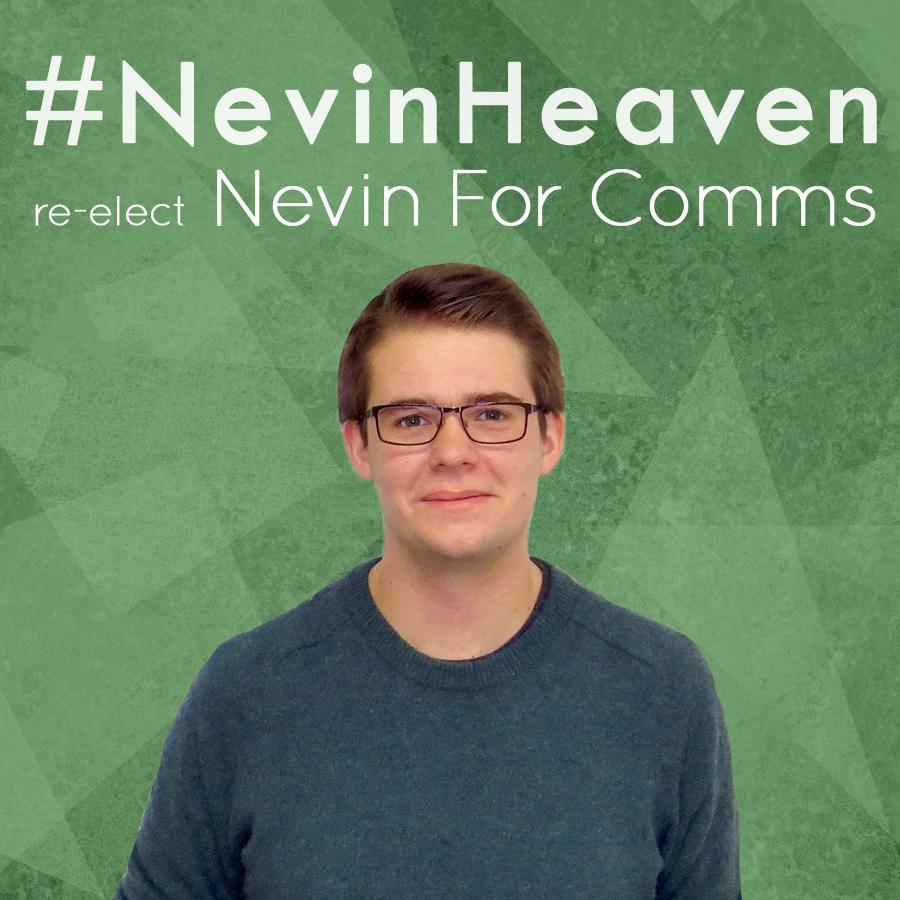 Re-elect Barry Nevin @UCCSU Commercial and Communications Officer! Follow and keep up to date with the campaign! #NevinHeaven on 9-10 March