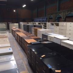 Used office furniture including filing cabinets, desks, chairs, bookshelves, and other pieces.  Also, architectural elements & other used furniture.  #ABQ