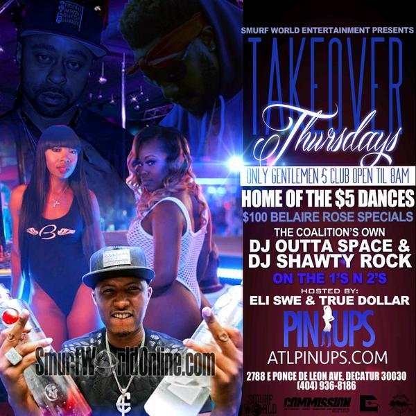 COME SEE ME AT PINUPS FOLLOW @1SMURFWORLD