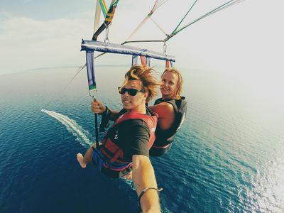 Parasailing in St Lucia. Single, double, triple chutes. Sunrise to Sunset. 7 days a week. +1758 485 8484