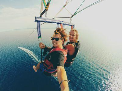 Parasailing in St Lucia.  Single, double, triple chutes. Sunrise to Sunset. 7 days a week. +1758 485 8484