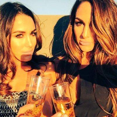 Supporting Nikki & Brie. How did I lose my glasses - Bella Twins
