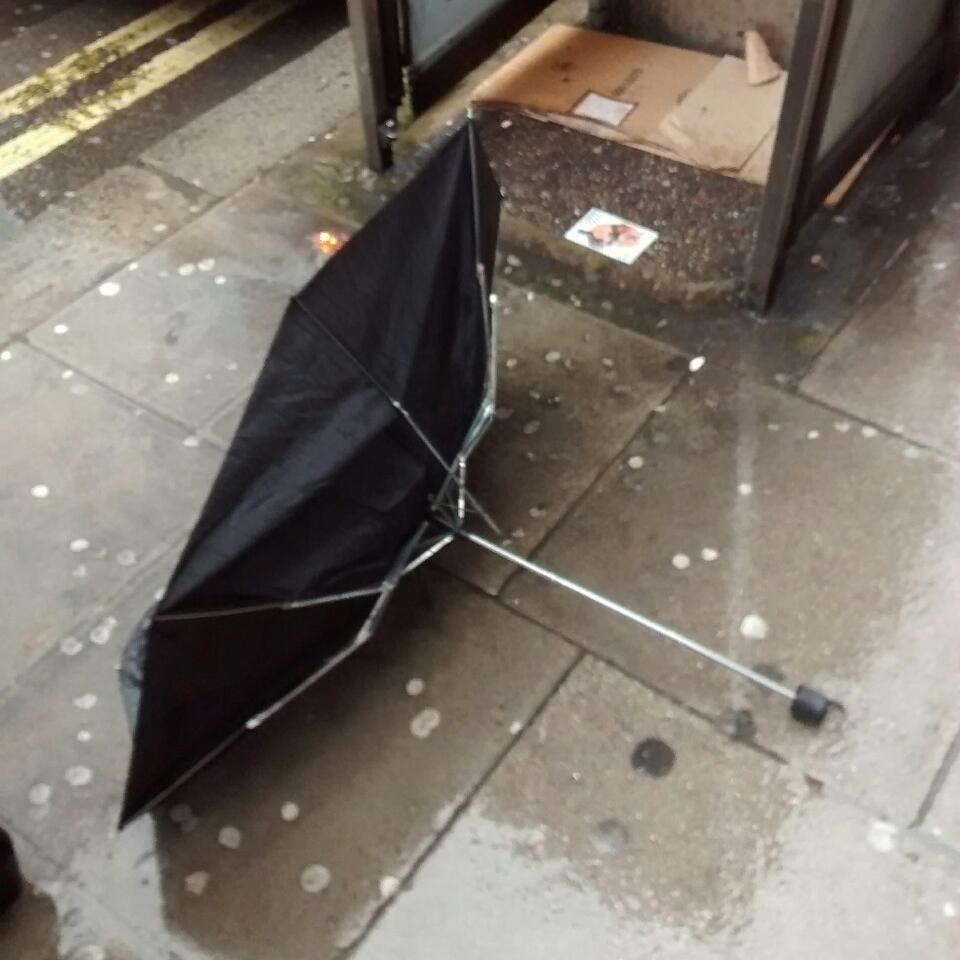 Cataloging London's broken, abandoned and generally unloved umbrellas. Send contribs to umbrellasoflondon@gmail.com