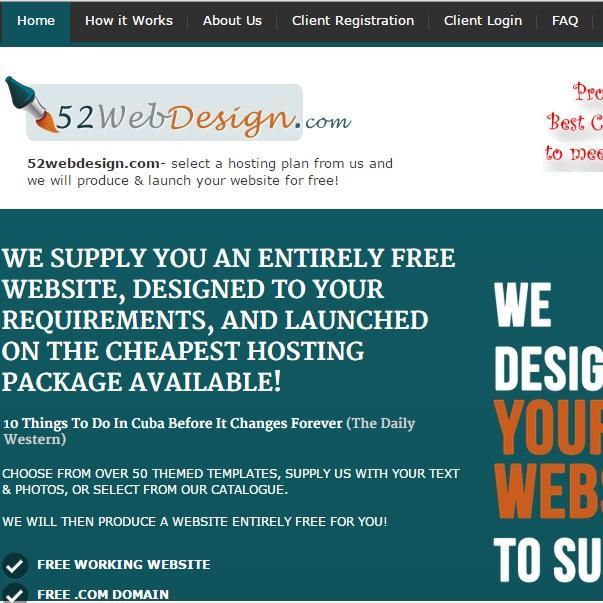 Great free offers with our hosting deals
If you want a working, designed website, entirely free, or a Facebook cover page, or even a mobile friendly version.