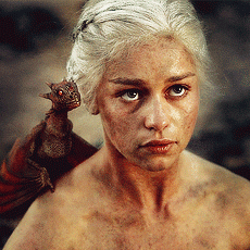 Not queen. Khaleesi. One dragon is stronger than an army. I'll get whats mine with fire and blood. Dracarys! N/A @GameOfThrones