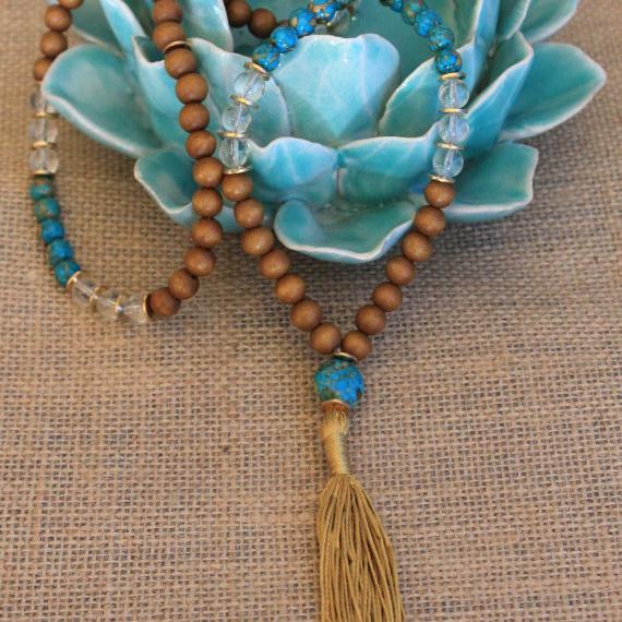 Beautiful handmade malas and other yoga-inspired gemstone jewelry. Visit us on Etsy! #oneness