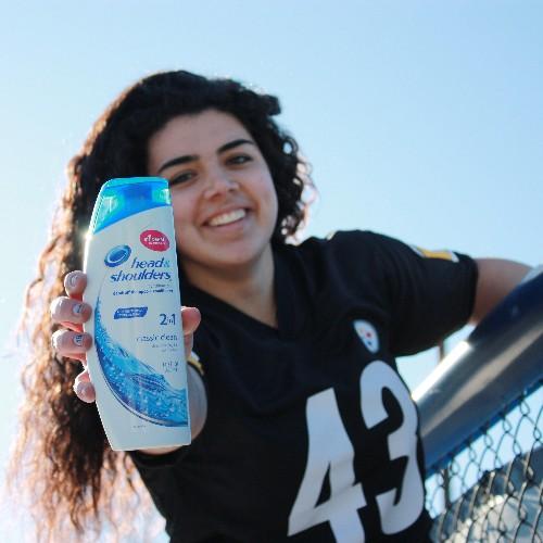 Former female football player. I dream of meeting Troy Polamalu and being in a Head&Shoulders commercial with him. Check out my link for more of my story!