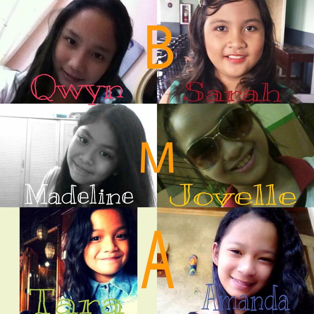BMAtwitteraccount follow us we will followback IG:@bma_fan_page FB Page:BMA subscribe and watch our videos on youtube :The BMAers
Qwyn,Madz,Tara,Sarah,Jov,Anye