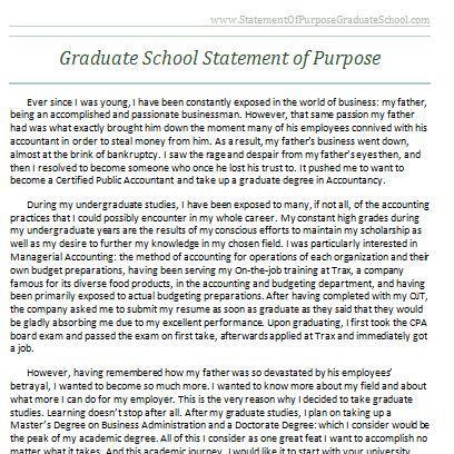 This statement of purpose for graduate school is a thing that will make or break your chances of entering one.