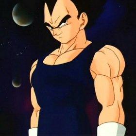 Soy el principe delos saiyajins el gran Vegeta Mi fuerza es inigualable insectos!