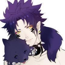 Allmate en forma de perro de Aoba // Jugador profesional Rhyme // Mantengo el equilibrio entre Aoba y la otra entidad dentro de él // Raza Pomerania.