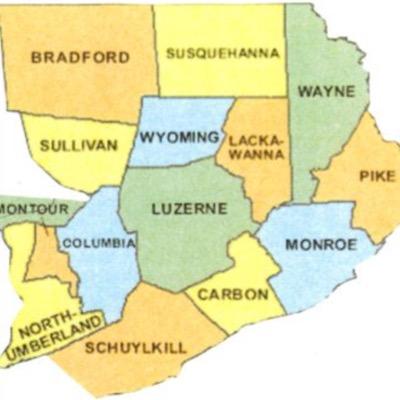 Covers Bradford, Susquehanna, Wayne, Sullivan, Wyoming, Lackawanna, Pike, Northumberland, Montour, Columbia, Luzerne, Monroe, Schuylkill, & Carbon counties.