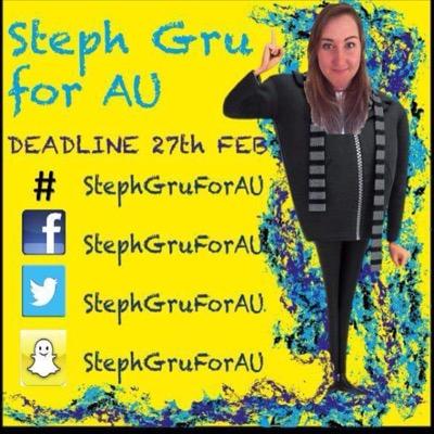 #StephGruForAU Cardiff University atudebt running for AU Pres and VP sport. Vote for me here: http://t.co/H7lcilPMSM 
http://t.co/hyZmgHYR7t