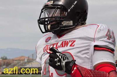 Anthony Jackson Tucson Outlawz RB/28
Hard work beats talent
1heart1team1mission