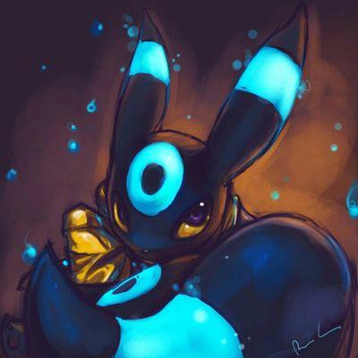 I'm a young Umbreon named. I'm a wild pokemon and a dark type //#Female #NoMate #familyless