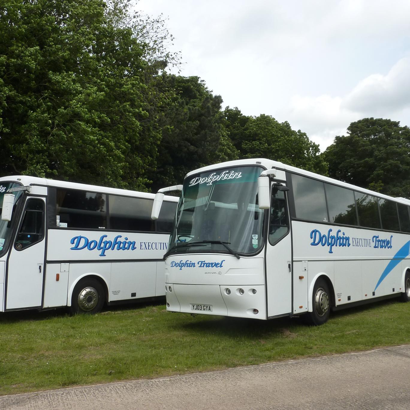 DolphinCoaches's profile picture. Dolphin Travel Executive Coach Hire.  Over 50 years of transport experience.
Fleet of 29-70 Seater Luxury Coaches. 8 & 16 Seat Mini Buses.