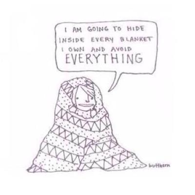 Anxiety. Eating disorder. Depressed. Recovered from self harm but it will be back. It always comes back. It came back.