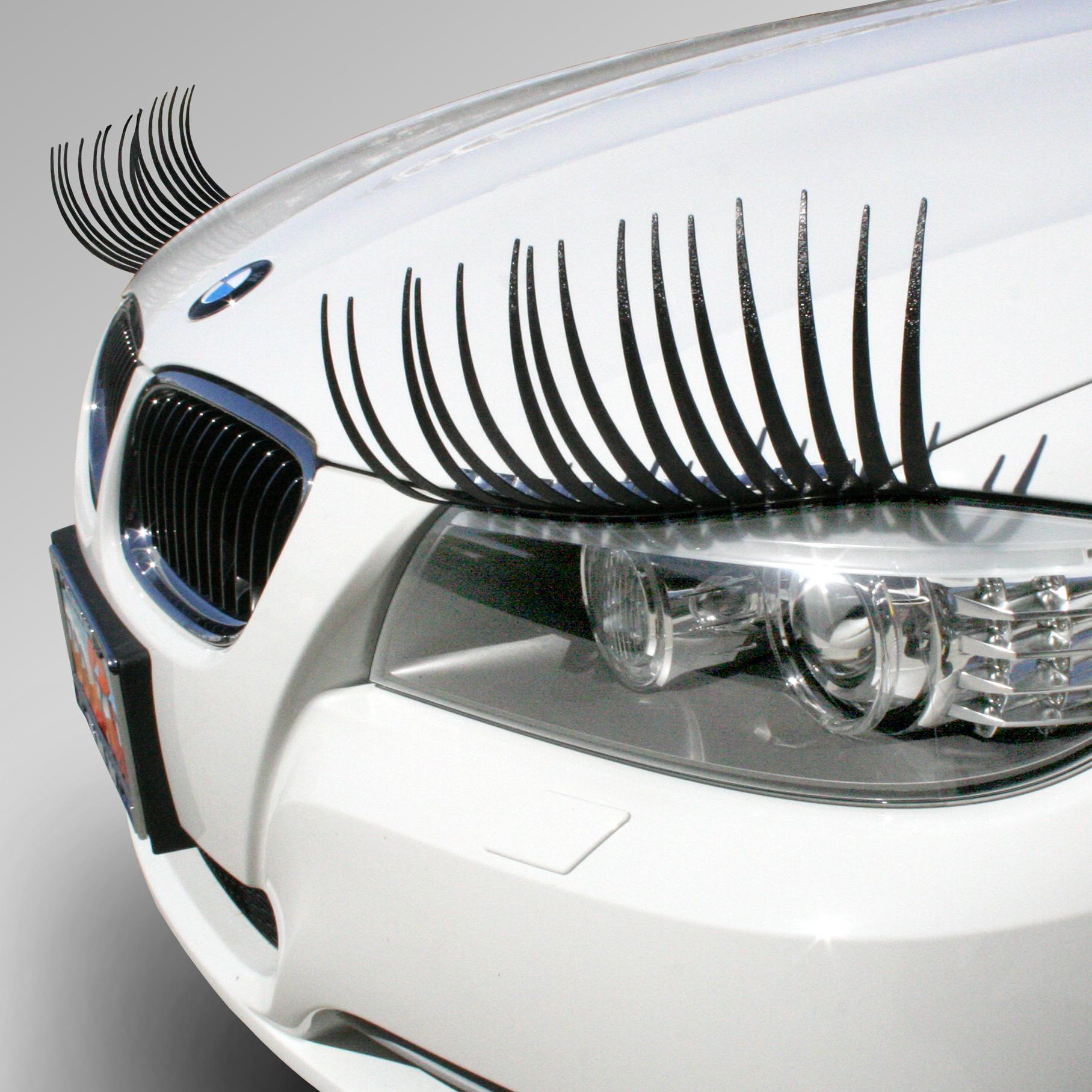 Move over mudflaps and say hello to eyelashes for your car!