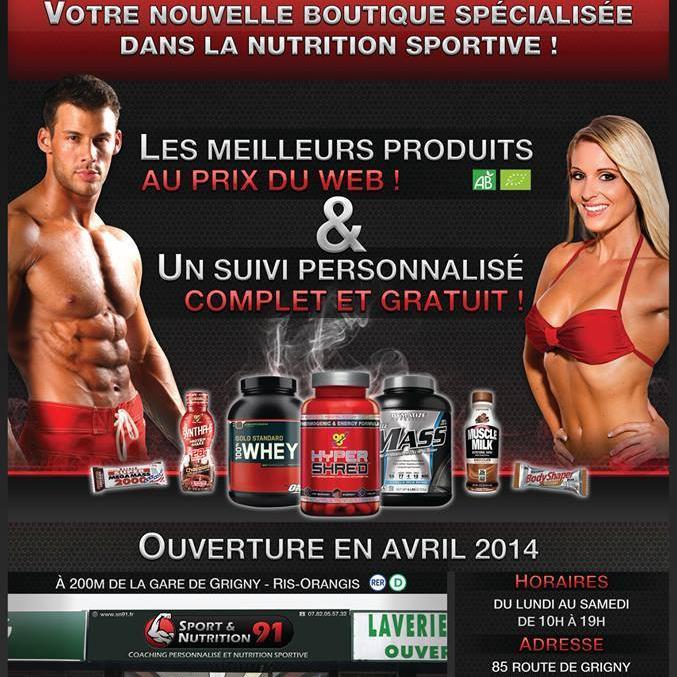 Magasin Nutritionnelle et Sportif  85Route de Grigny