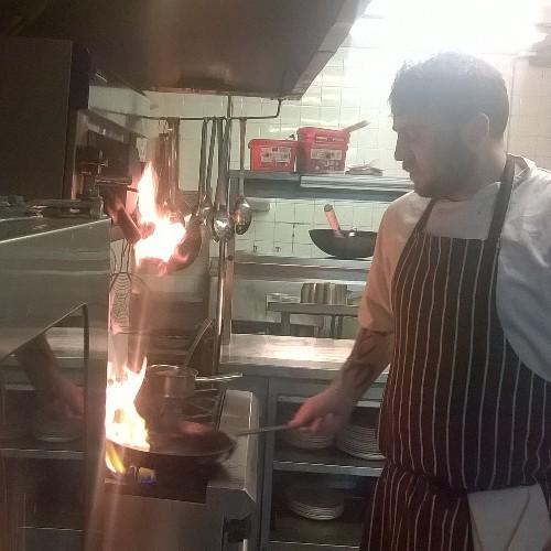 former front line soldier and advertising guru, now knocking up some seriously good grub...all while looking this good !!!!
