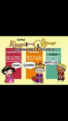 owner/director of little kings and queens learning center located at 800 w. central Blvd...llittlekingsnqueenslc.weebly.com
