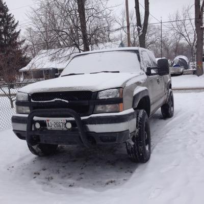 heavyychevy's profile picture. Small town Canadian boy. In to trucks I drive a 2003 Chevy Silverado with a levelling kit and 33 open country on 18 raceline rims