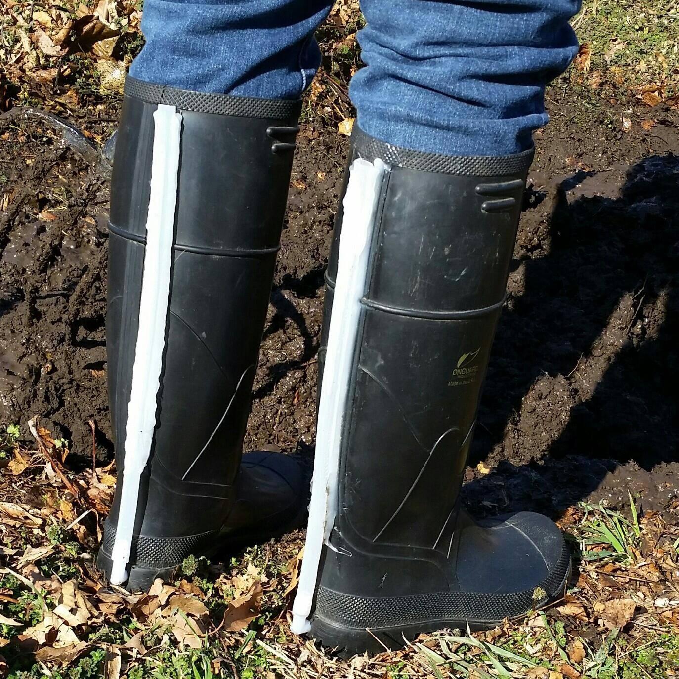 Non-stick concept for footwear, Patent Pending. Invented by Donald Powell