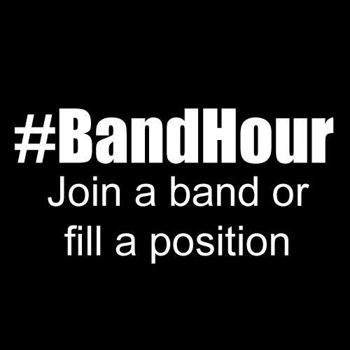 bandhour's profile picture. Looking to join a band or fill a position? Hashtag #BandHour for a retweet.