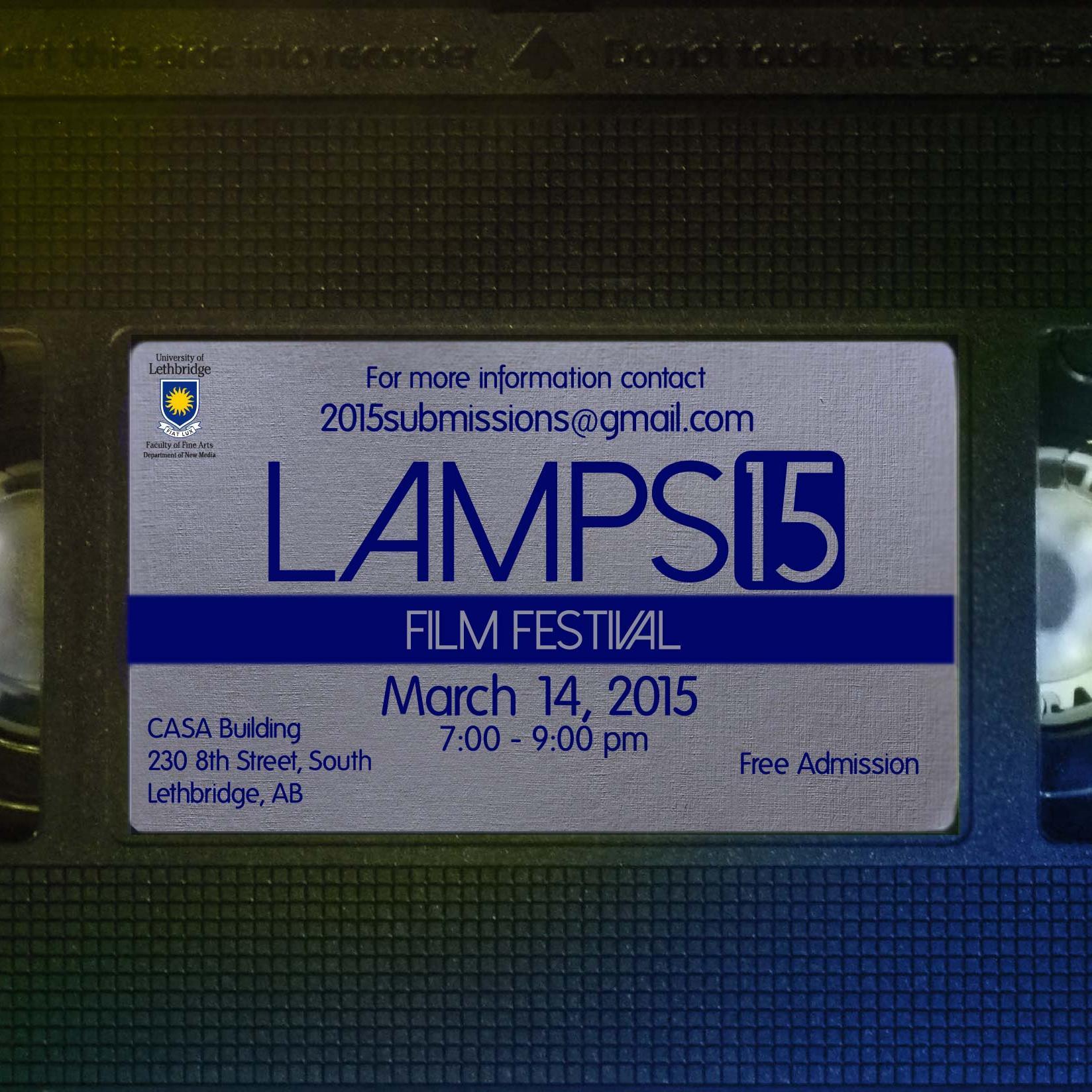 Lamps15 is an indie film festival hosted by students at the University of Lethbridge .This years event will be hosted at CASA Lethbridge on March 12 from 7-9pm