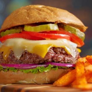 Fresh-ground/hand-formed antibiotic and hormone free Black Angus burgers plus sandwiches, salads, shakes, and a full bar! Tweets by the Burger Chef.