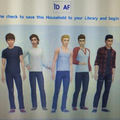 i made 1d as sims on the sims 4 to see what happens! i'm giving them a lot of freedom to do what they want. some mods are used.
