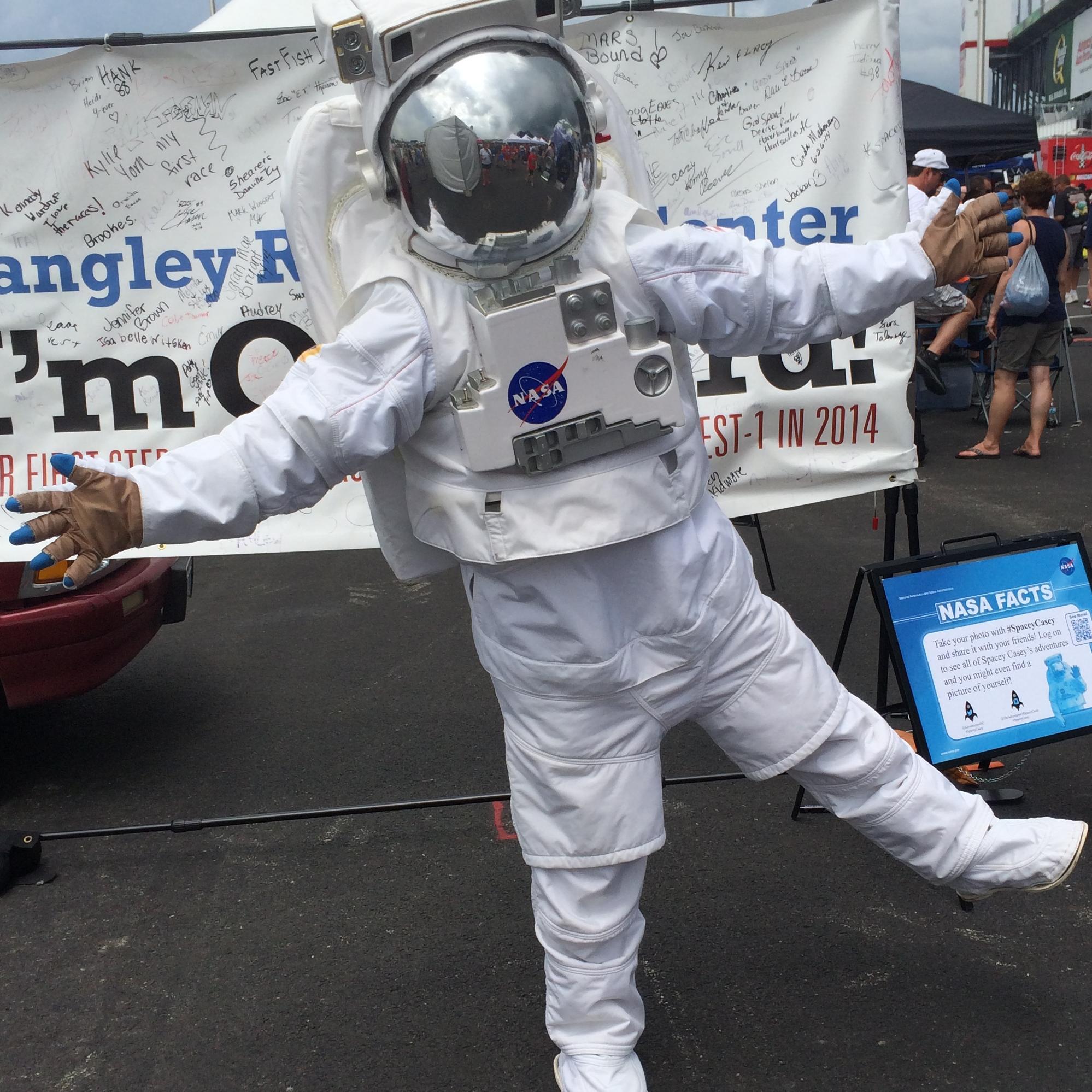 AdventuresofSC's profile picture. Welcome to the Adventures of Spacey Casey! I travel the country showcasing my super sweet replica Spacesuit, and occasionally, my dance moves!