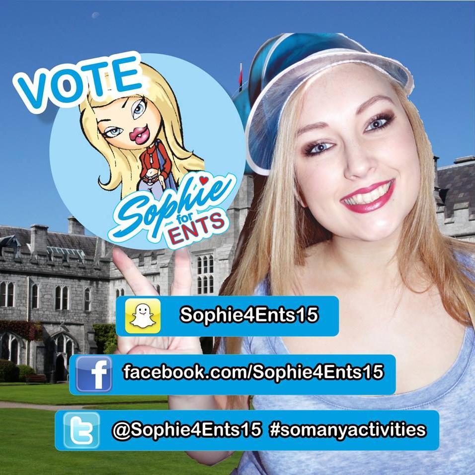 Sophie4Ents15's profile picture. My name is Sophie Olsthoorn and I want to be your Entertainments Officer this year! #UCCEnts #MusicTuition #GigsinDevereHall #EntsCrew #ChristmasBall!