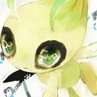 “Bebe~” A Celebi that simply loves to eat berries, and is kind to other pokémon. Time travel?