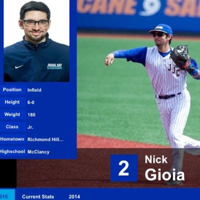 Argentinian/Italian. Student Athlete ⚾️ #2 John Jay College.