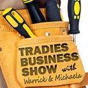 Tradies Business Show podcast hosted by @mmclarkie and @warrickbidwell that is helping tradies get off the tools and into true business ownership