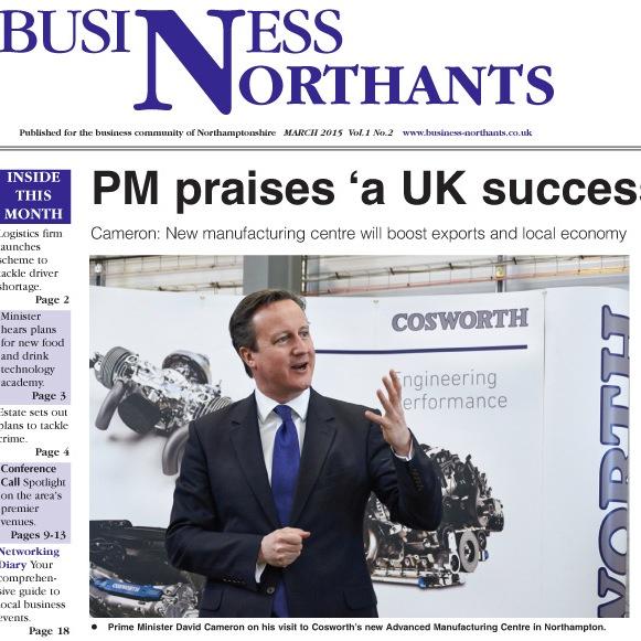 Business news publication covering Northampton, Wellingborough, Silverstone, Towcester and Brackley. Full colour, independent, relevant, readable.