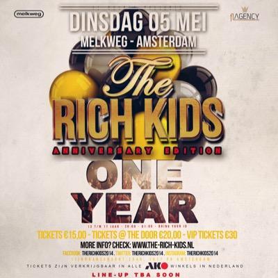Everyone is rich in their own special way! The Rich Kids is een nieuw clubgerelateerd event voor jonge levensgenieters in de leeftijdscategorie 13 t/m 17 jaar.