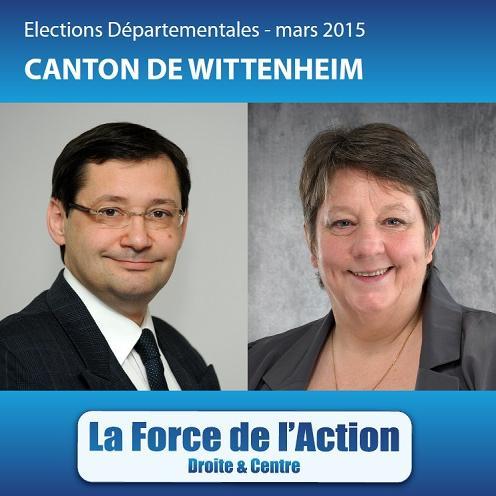 Binôme candidat sur le canton de Wittenheim #canton17 #départementaleswittenheim2015
